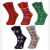 CALCETAS NAVIDEÑAS 5 PIEZAS