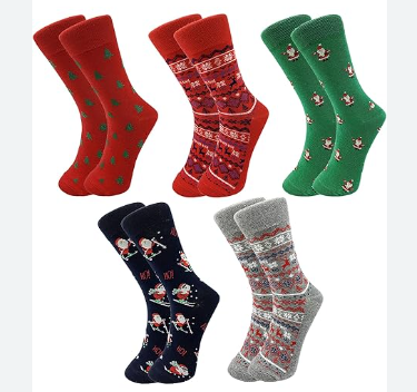 CALCETAS NAVIDEÑAS 5 PIEZAS