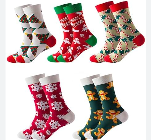 CALCETAS NAVIDEÑAS 5 PIEZAS