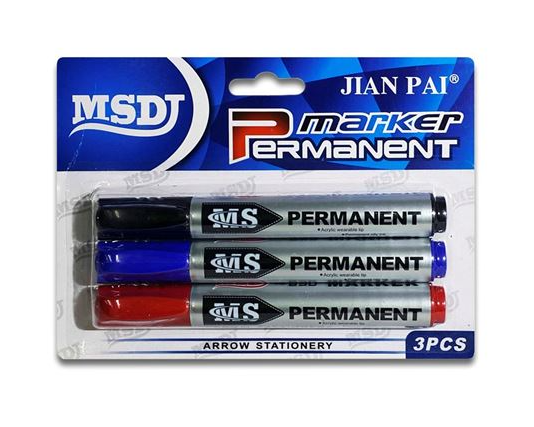 MARCADOR PERMANENTE 3 PZ