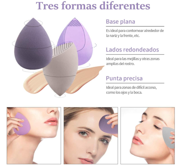 ESPONJAS MAQUILLAJE