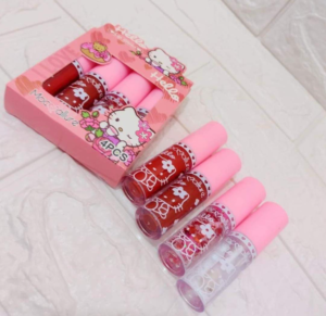 LIP GLOSS KITTY 4 PIEZAS