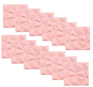 PANEL DECORATIVO 3D ROSA