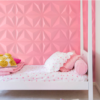 PANEL DECORATIVO 3D ROSA