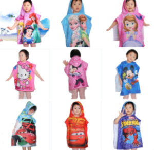 BATA TOALLA PERSONAJES