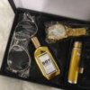 JUEGO LENTES RELOJ Y LICORERA