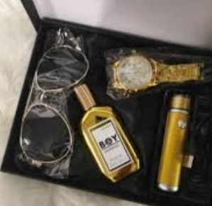 JUEGO LENTES RELOJ Y LICORERA