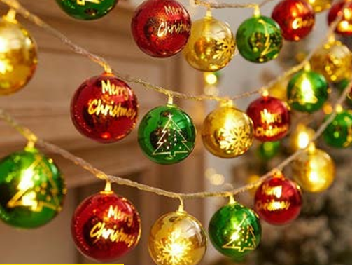 SERIES DE ESFERAS CON LUZ