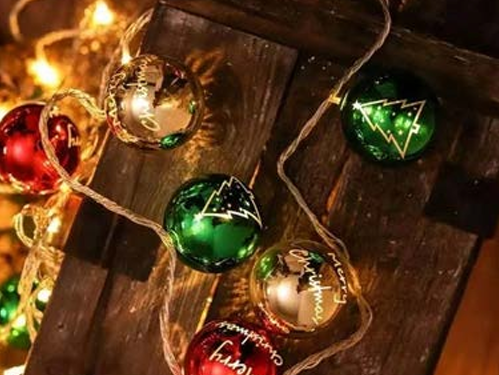 SERIES DE ESFERAS CON LUZ