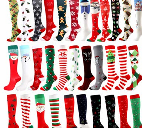 CALCETAS NAVIDEÑAS 10 PARES