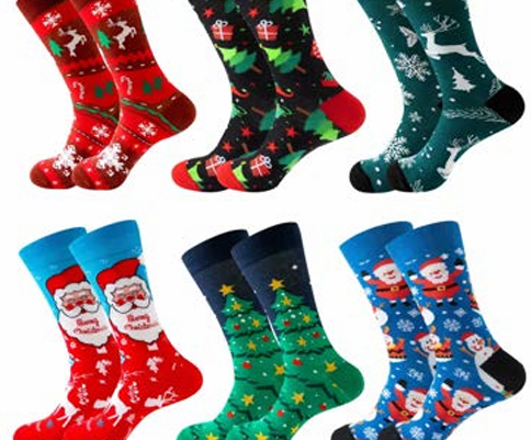 CALCETAS NAVIDEÑAS 10 PARES