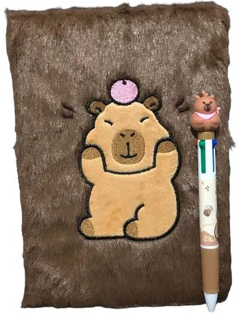 LIBRETA CAPIBARA PELUCHE