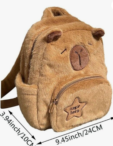 MOCHILA CAPIBARA PELUCHE