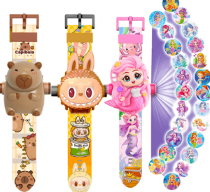 RELOJ PROYECTOR PERSONAJES