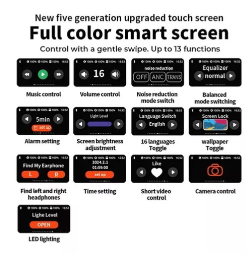 AUDIFONOS CON PANTALLA
