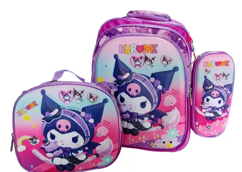 TRIO MOCHILA PERSONAJES