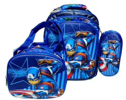 TRIO MOCHILA PERSONAJES
