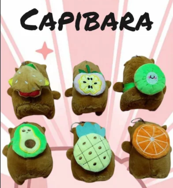 LLAVERO PELUCHE CAPIBARA
