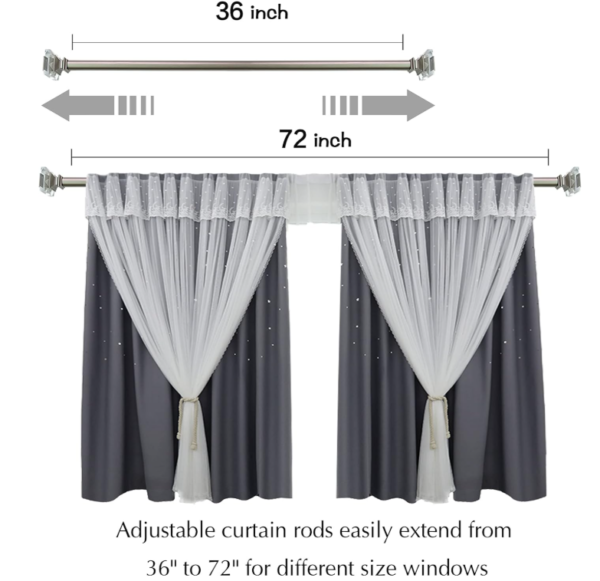 BARRA CORTINA LUJO 160-310 CM