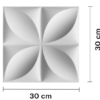 PANEL 3D 30*30 BLANCO