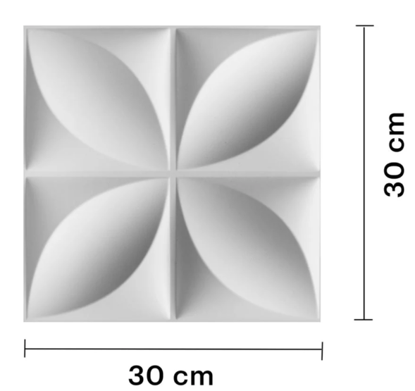 PANEL 3D 30*30 BLANCO