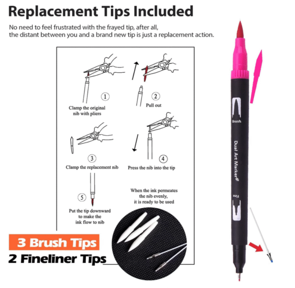 MARCADOR PUNTA FINA 72 PZ
