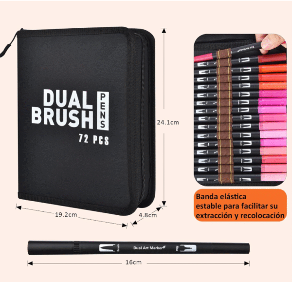 MARCADOR PUNTA FINA 72 PZ