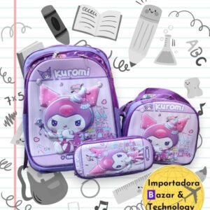 TRIO MOCHILA PERSONAJES