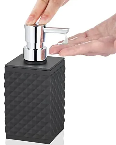 DISPENSADOR DE JABON NEGRO