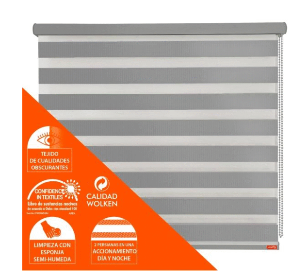 PERSIANAS 1.2 X 1.8 M GRIS