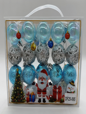 MINI ESFERAS NAVIDEÑAS 20 PIEZAS