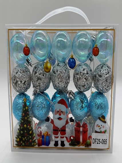 MINI ESFERAS NAVIDEÑAS 20 PIEZAS