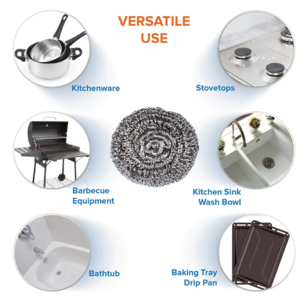 FIBRAS DE ACERO INOXIDABLE 4 PIEZAS