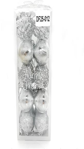 ESFERAS 20 PIEZAS PLATA