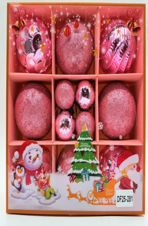 ESFERAS ROSAS 16 PIEZAS