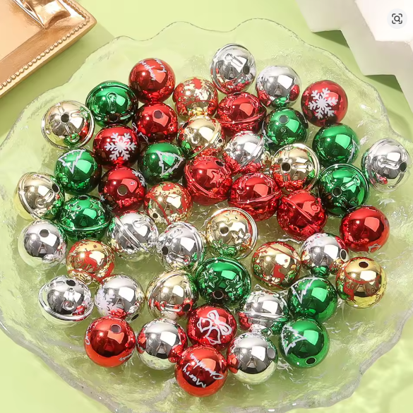 CASCABELES NAVIDEÑOS 12 PIEZAS