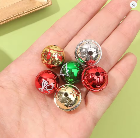 CASCABELES NAVIDEÑOS 12 PIEZAS