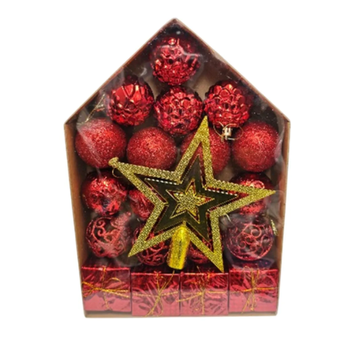 CAJA DE ADORNOS NAVIDEÑOS