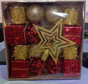 ESFERAS Y ADORNOS 17 PIEZAS