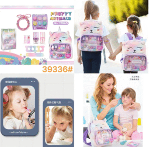 MOCHILA CON MAQUILLAJE